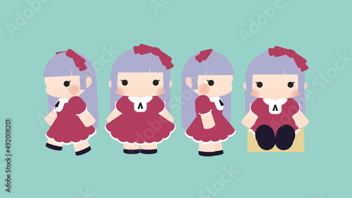 ゴシックファッションの女の子