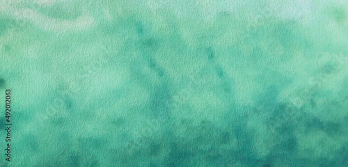 abstract green watercolor t...
