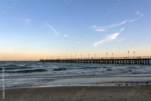 Long pier in Orlowo  Gdynia  Poland