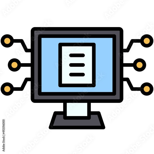 Protocol icon, DeFi related vector illustration