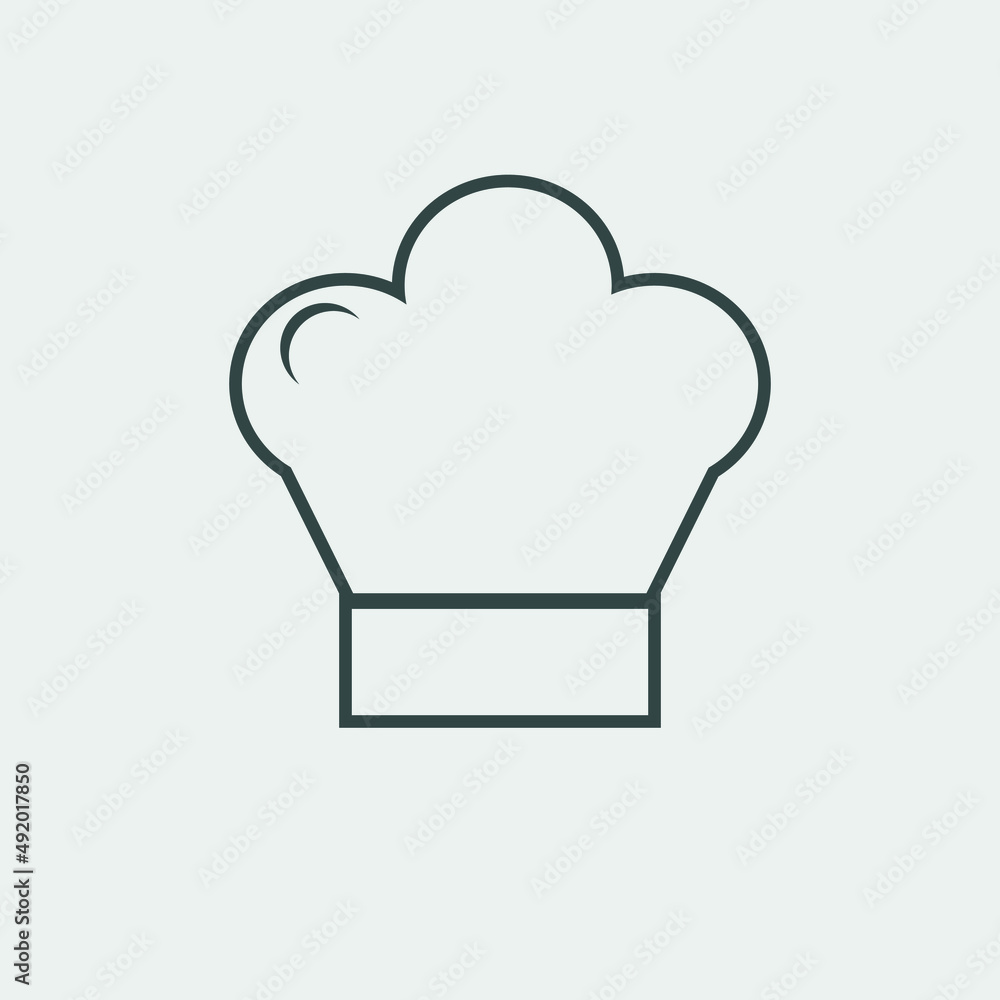 Chef_cap vector icon illustration sign Chef_cap vector icon illustration sign