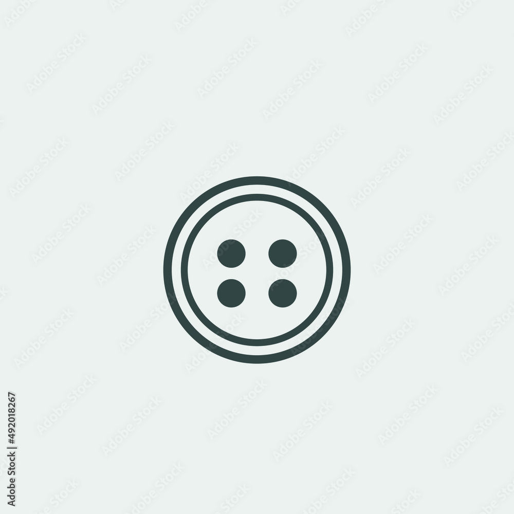 Clothes_button vector icon illustration sign