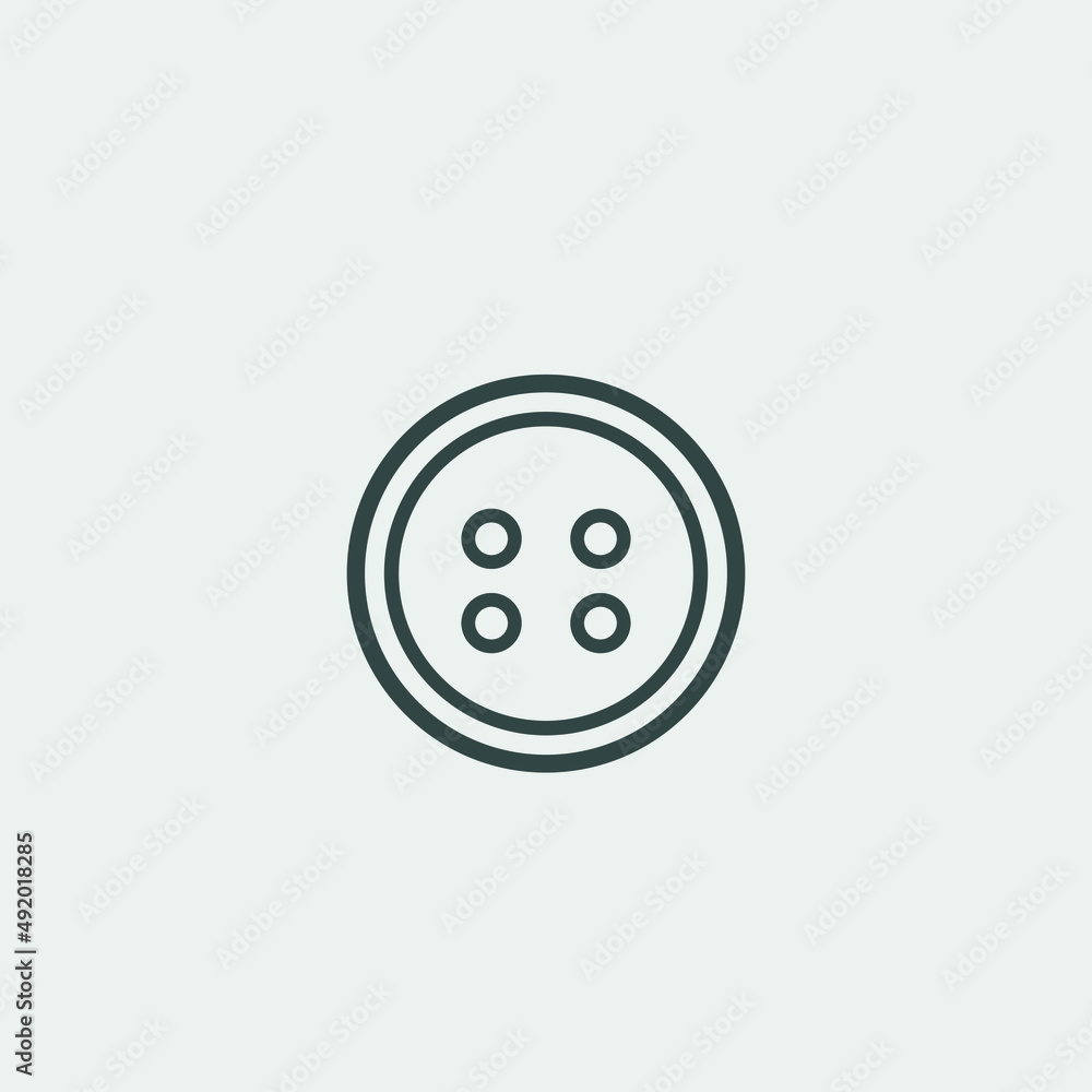 Clothes_button vector icon illustration sign