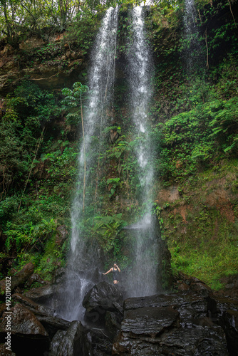 waterfall in tamarana, parana-brazil photo