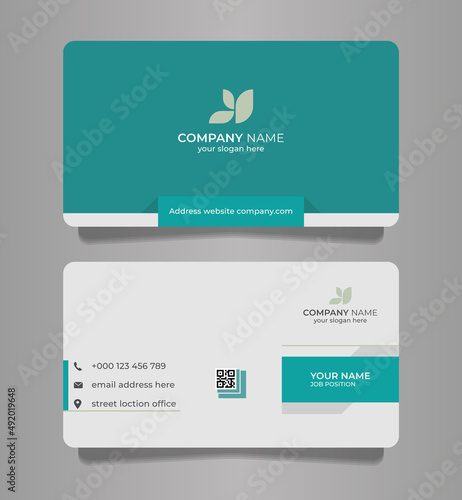 business card template professional modern photo