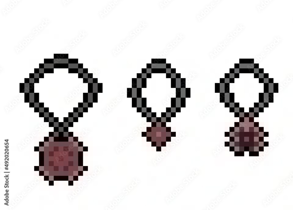 pixel icon medallions