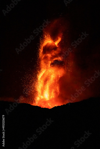 Vulcano eruption