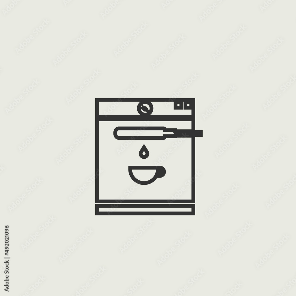 Coffee_maker vector icon illustration sign Coffee_maker vector icon illustration sign