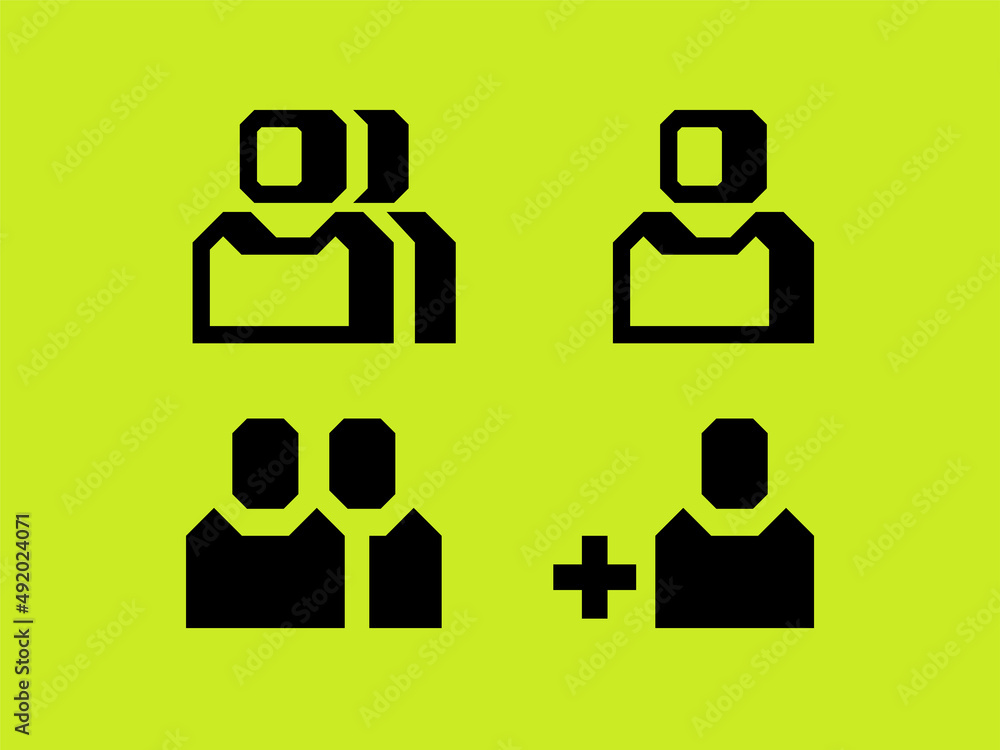 A modern, professional collection of robot-style user icons A modern, professional collection of robot-style user icons