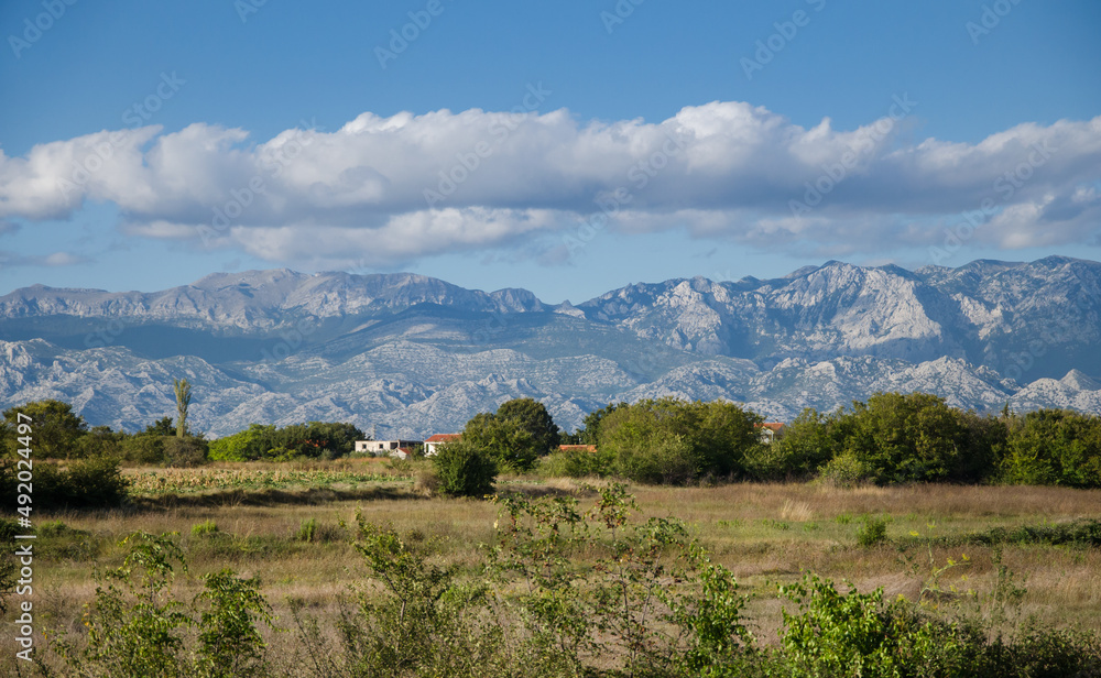Fototapeta premium Dinarisches Gebirge, Kroatien