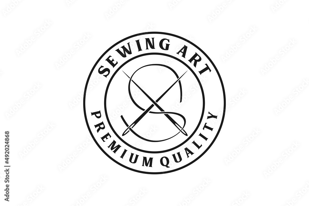 Obraz premium Minimalist Luxury Vintage Tailor Logo design