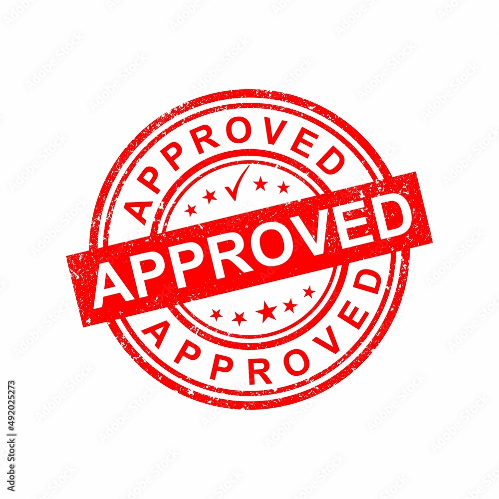 Approved badge sign vector design templates Approved badge sign vector design templates
