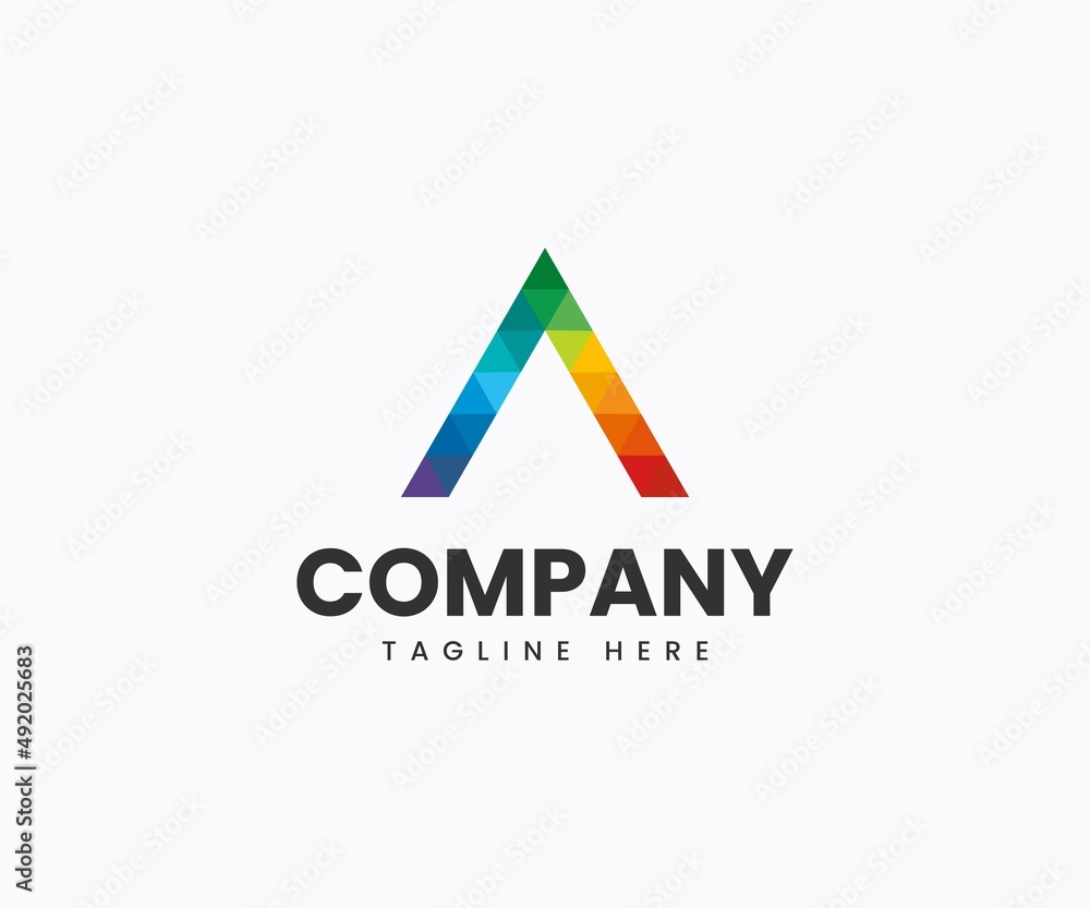 Letter A logo design. A symbol Letter A logo design. A symbol