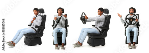Set of African-American guy...