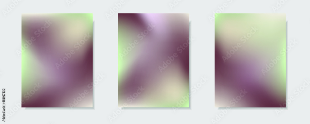 collection of abstract multicolor gradient vector cover backgrounds. for business brochure backgrounds, cards, wallpapers, posters and graphic designs. illustration template