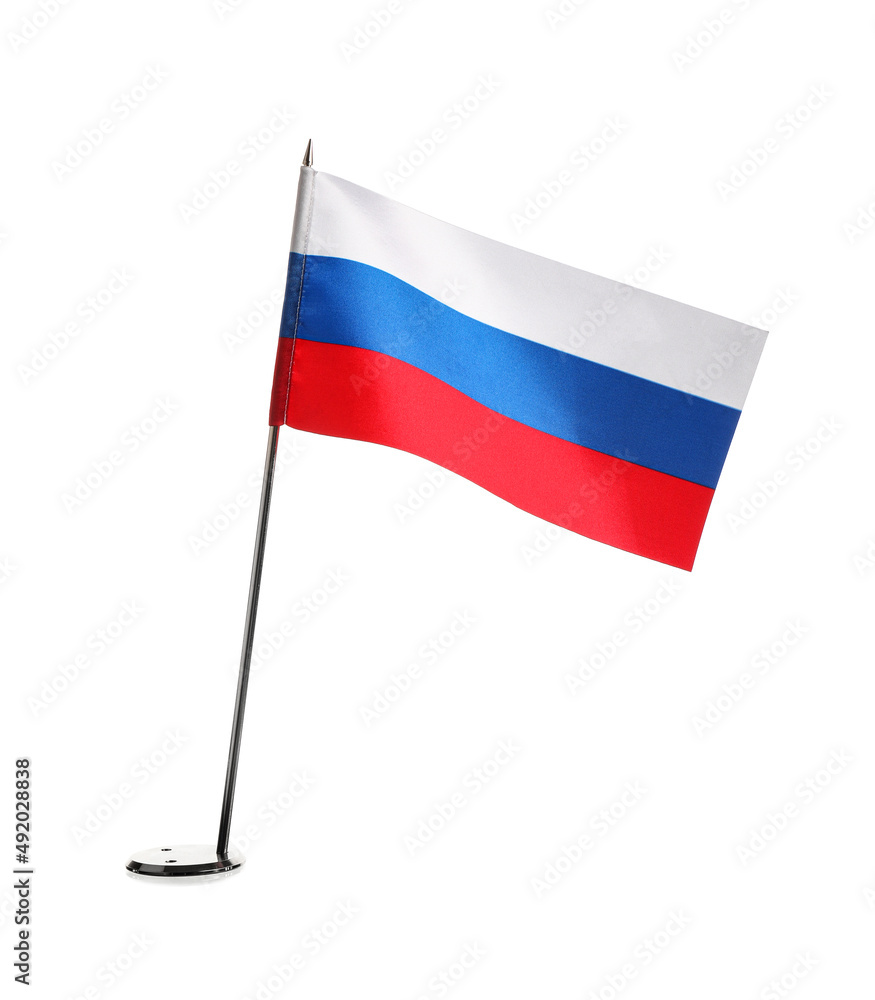 Russian national flag isolated on white background Russian national flag isolated on white background