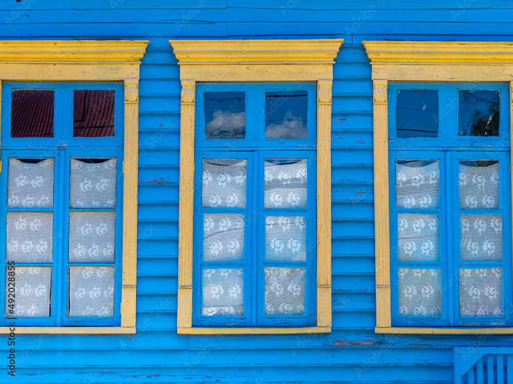 Obraz premium San Carlos de Chonchi church, Chonchi, Chiloe, Chile