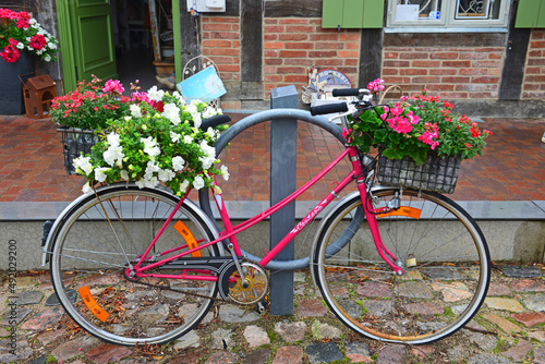  Fahrrad als Schmuckstück in Bad Doberan