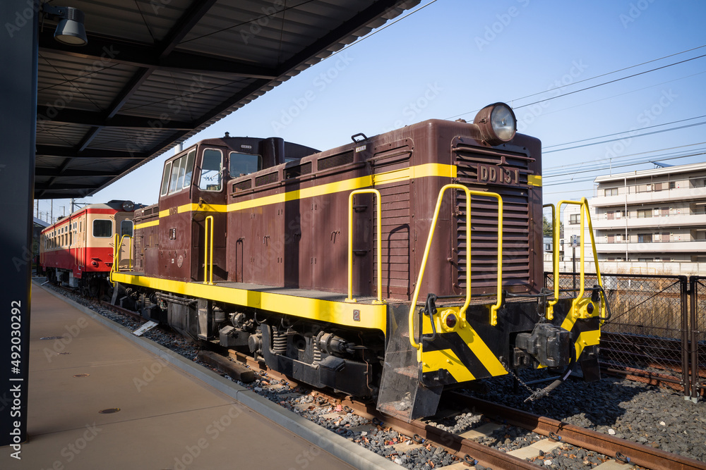 Obraz premium 鉄道博物館のDD13-1