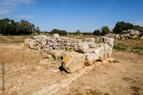 Talayotic village Els Antigors, Ses Salines, Mallorca, Balearic Islands, Spain