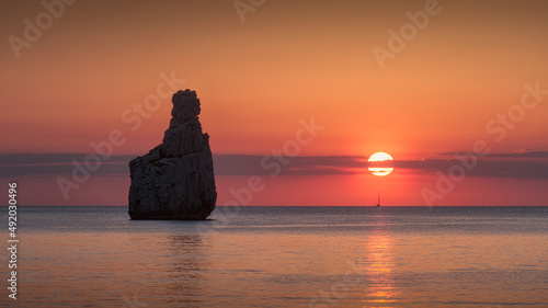 Fototapeta Naklejka Na Ścianę i Meble -  Cap bernat sunset , Ibiza 