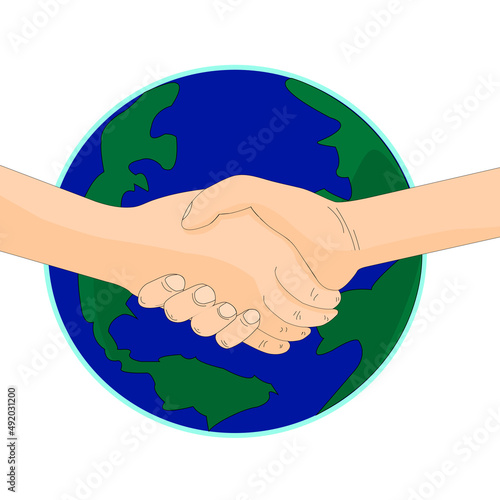 shake hand for friendship and agreement