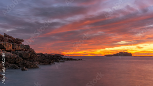 Cala Conta at sunset , Ibiza  © Anton