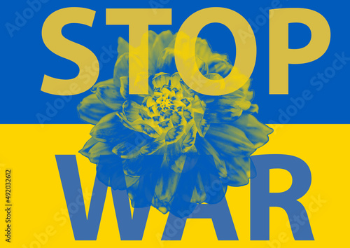 stop war Ukrainian abstract background. CONSIDER PURCHASE AS SUPPORT 