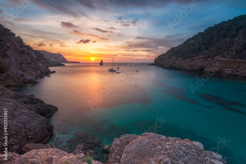 Sunset in Cala Benirras , Ibiza