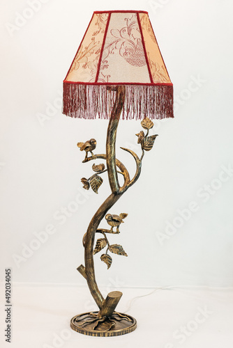 Floor lamp, floor lamp on a neutral background,
handmade