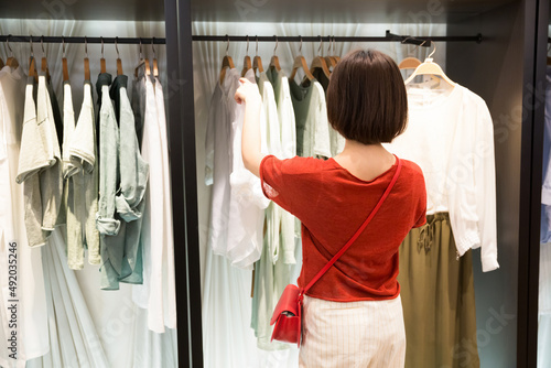 girl in shopping malls