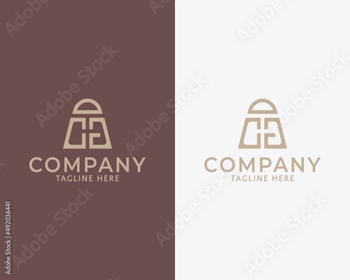 vector logo template DCG letter simple, suitable for any business 