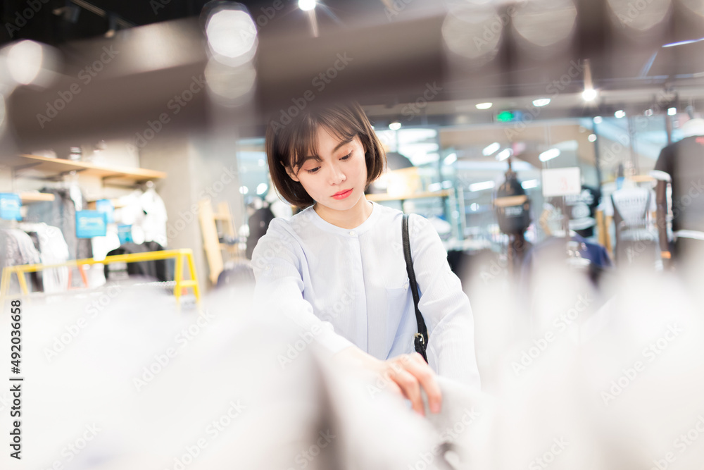 girl in shopping malls