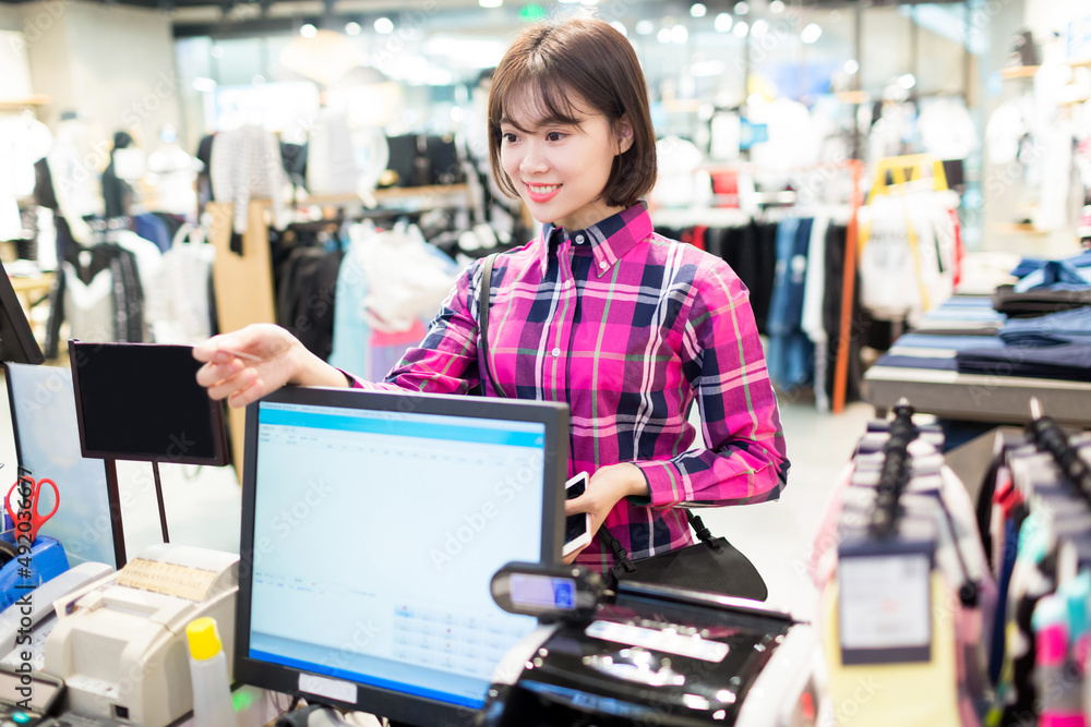 the checkout girl at the mall the checkout girl at the mall