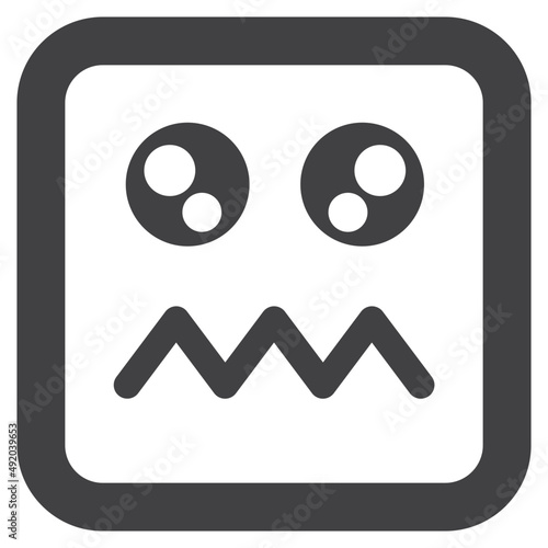 confused face icon