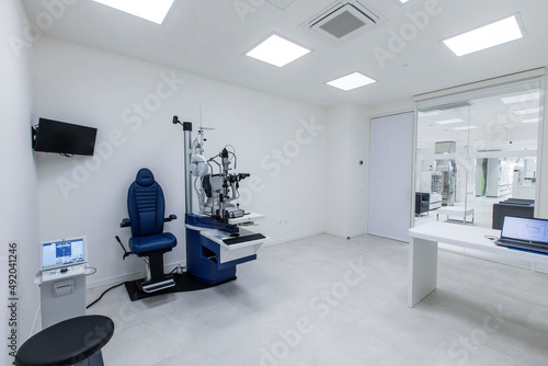 Padova  Italy - March  2022  eye exam room