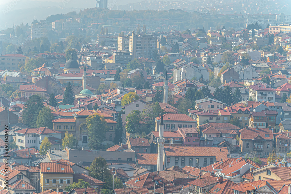 High pollution levels creates heavy fog over Sarajevo