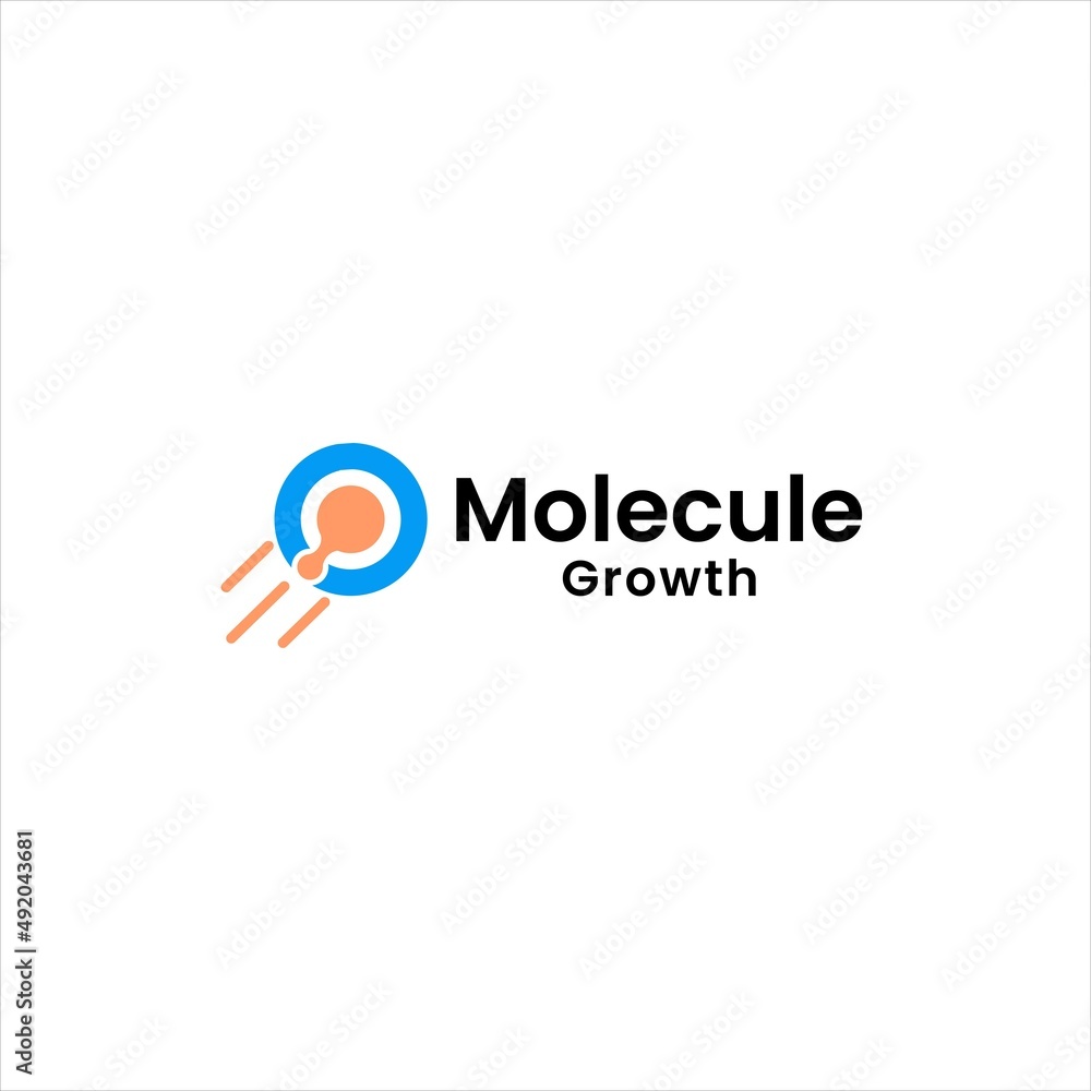 Fototapeta premium Innovative Molecules and Atom Logo Design for Tech and Science with Abstract Chemistry Concept