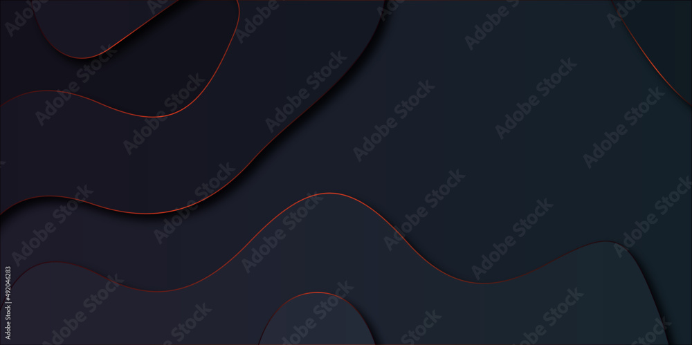 Black and white background with Abstract black tone and red lines metal ...