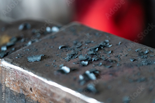 detail of an rusty metal