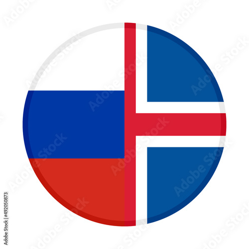 round icon with russia and iceland flags. vector illustration isolated on white background Free Download round icon with russia and iceland flags. vector illustration isolated on white background - GFXLoad