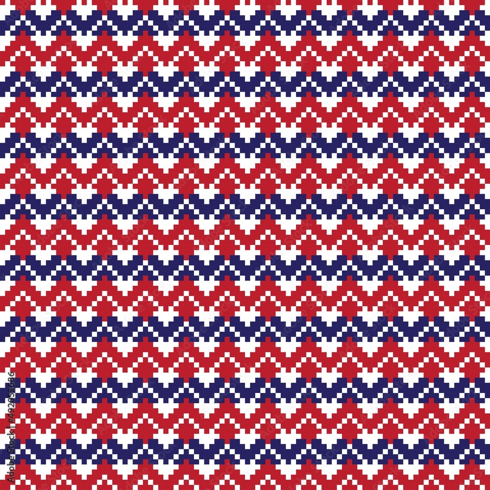 Argyle Fair Isle Seamless Pattern Design Argyle Fair Isle Seamless Pattern Design