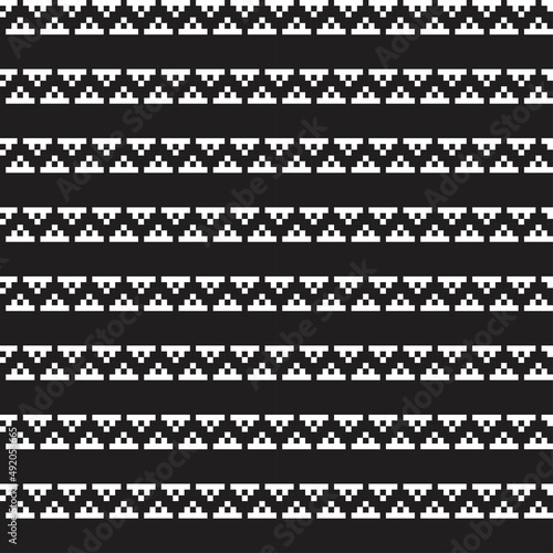 Chevron Fair Isle Seamless Pattern Design