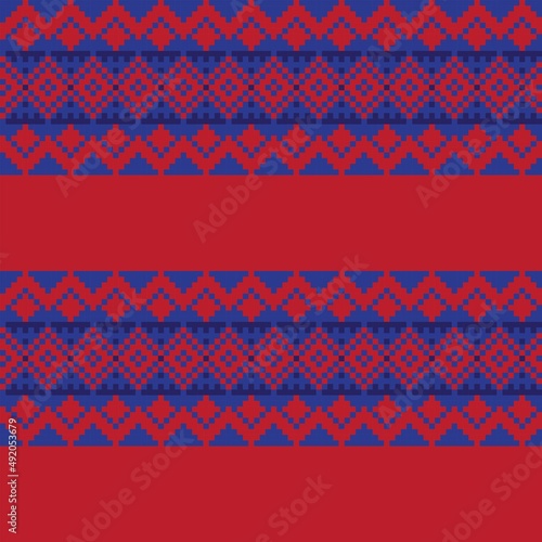Argyle Fair Isle Seamless Pattern Design