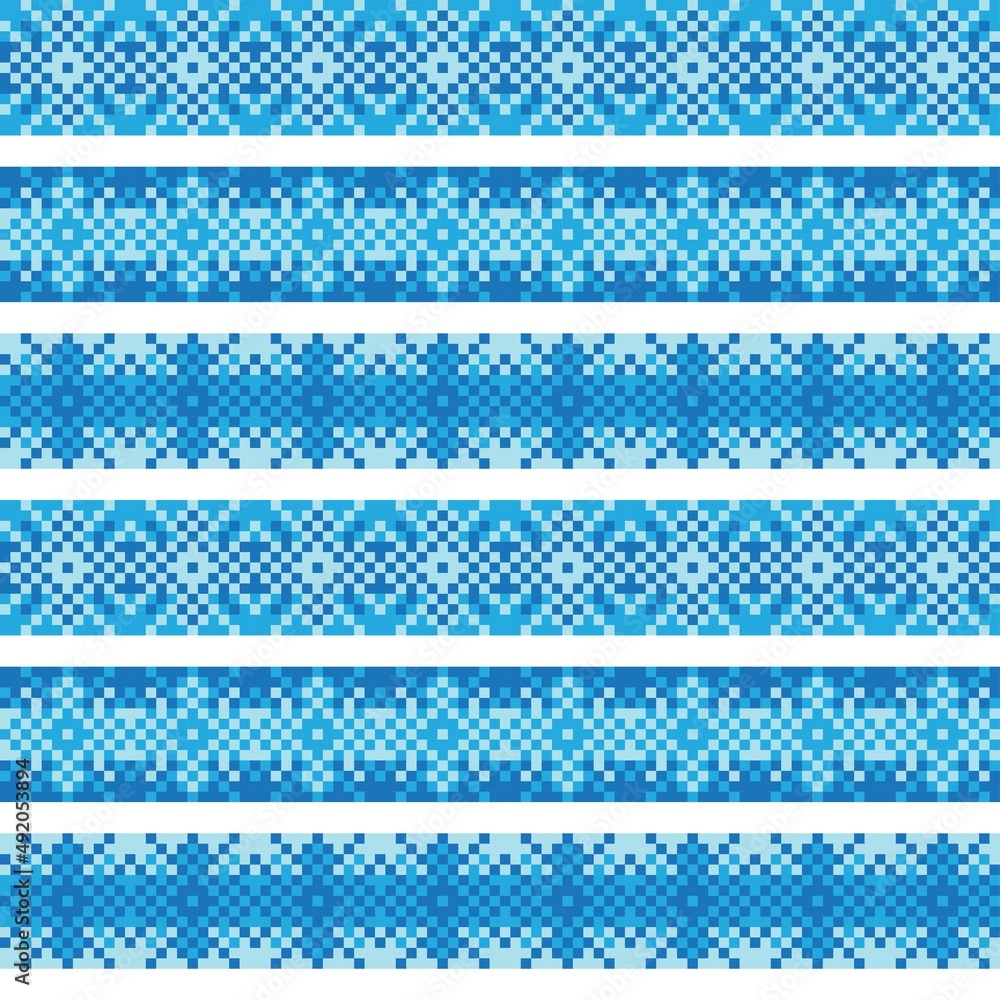 Snowflakes Fair Isle Seamless Pattern Design Snowflakes Fair Isle Seamless Pattern Design