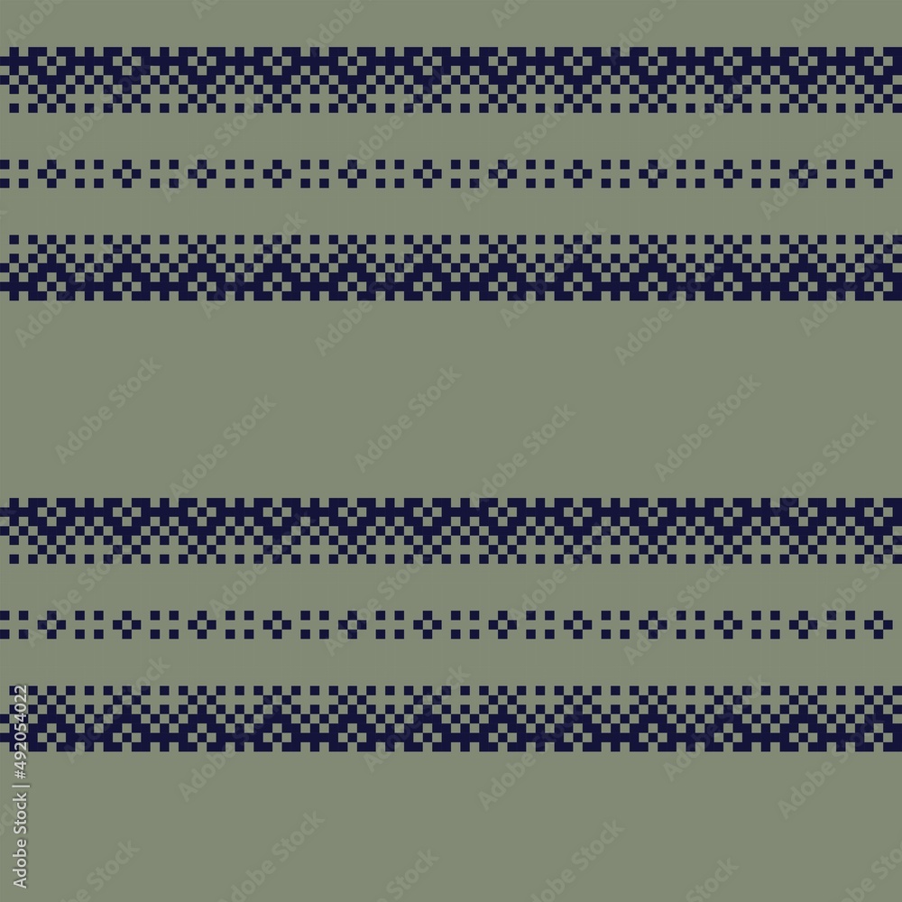Snowflakes Fair Isle Seamless Pattern Design Snowflakes Fair Isle Seamless Pattern Design