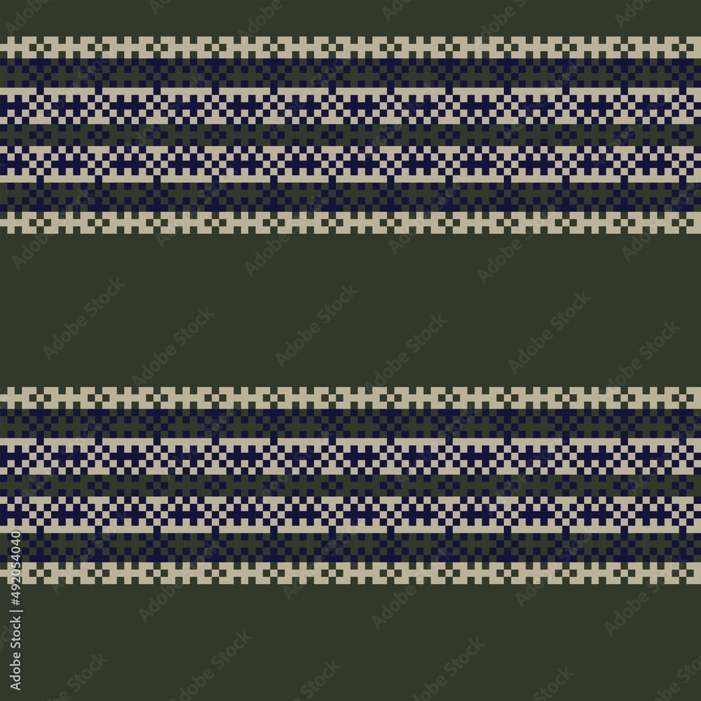 Snowflakes Fair Isle Seamless Pattern Design Snowflakes Fair Isle Seamless Pattern Design