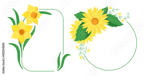 couronnes fleurs printemps svg
