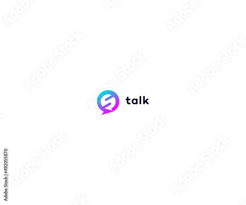 Talk Logo Design vector Template