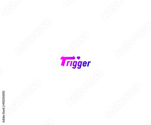 Triger Logo Design vector Template photo
